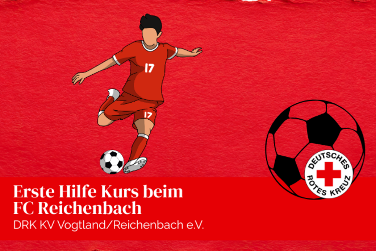 Grafik eines umrissenen Fußballs und eines Fußballspielers